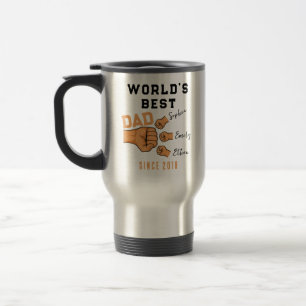 Personalized WORLD'S BEST Dad   Father’s Day Travel Mug