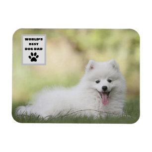 Personalized World's Best Dog Dad Custom Photo Magnet
