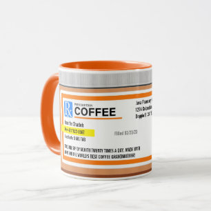 Personalized World's Best Grandmother Prescription Mug