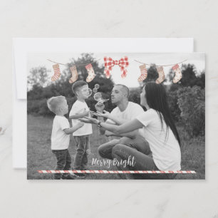 Personalized Xmas Card w/ socks