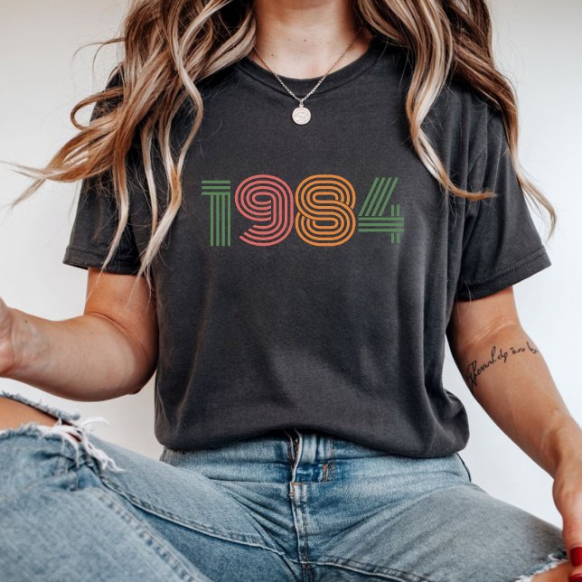 Personalized Year of Birth Vintage Birthday Party  T-Shirt (Creator Uploaded)