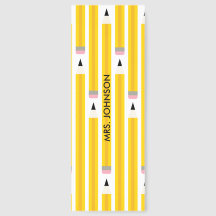 Personalized Yellow Pencil