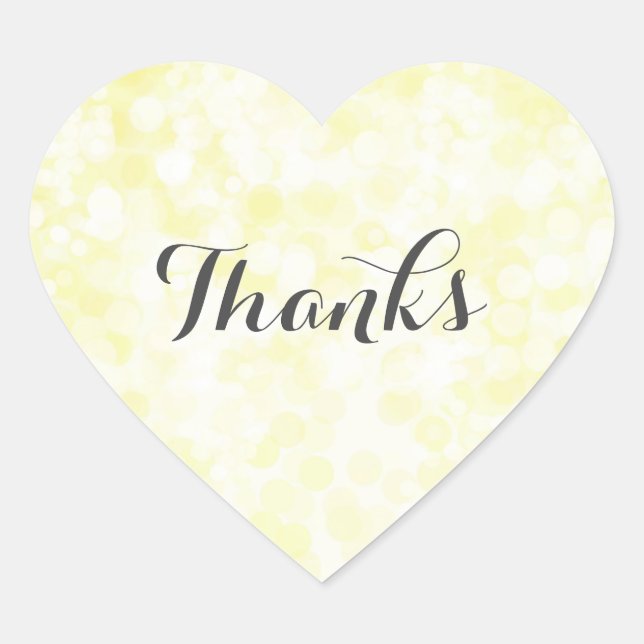 Personalized Yellow Simply Heart Stickers Pink (Front)