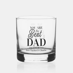 Personalized you are the best ever  whiskey glass