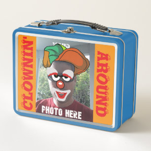 Personalized YOU AS A CLOWN Metal Lunch Box