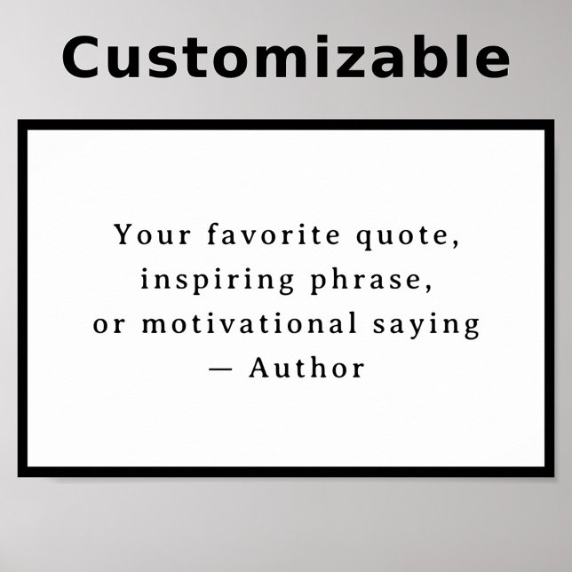 Personalized  Your Funny Quote – Create Your Own Poster (Creator Uploaded)