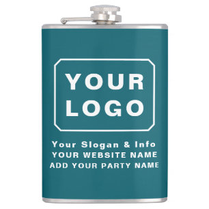 PERSONALIZED YOUR LOGO NAME CUSTOM TEXT BEER HIP FLASK