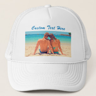 Personalized Your Photo Hat with Custom Text
