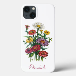 Personalized Zinnias Case-Mate iPhone Case
