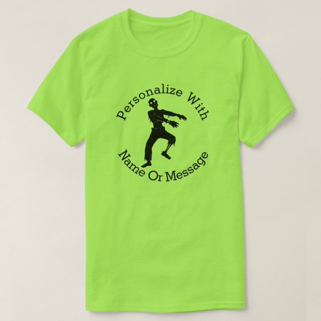 PERSONALIZED Zombie T-Shirt (Design Front)