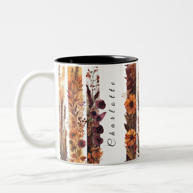 PersonalizedWildflowersMug 3 Two-Tone Coffee Mug (Left)