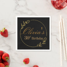 Personalizes Birthday with Golden Frame