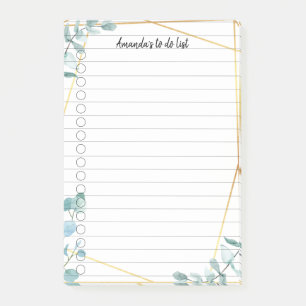 Personalizing Greenery Post-it Notes