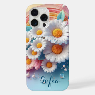 Personally Flores Margarita 3D Colors Pastels iPhone 15 Pro Max Case