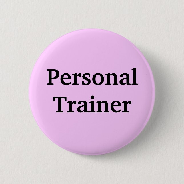 PersonalTrainer 6 Cm Round Badge (Front)