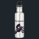 Personalzed Motorbike 710 Ml Water Bottle<br><div class="desc">Cusomize to a name of your choice easily,  motorbike motif.</div>