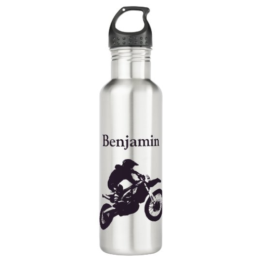 Personalzed Motorbike 710 Ml Water Bottle Zazzle.co.uk