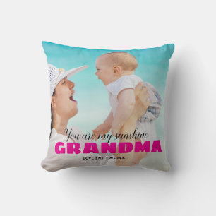 Personalzed Photo Keepsake GRANDMA Gift Cushion