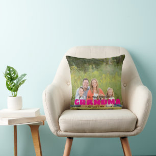 Personalzed Photo Keepsake GRANDMA Gift Cushion