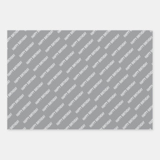 PERSONALZIED NAME STYLISH MODERN HAPPY BIRTHDAY  WRAPPING PAPER SHEET