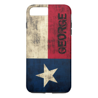 Personalzied Vintage Grunge Flag of Texas iPhone 8 Plus/7 Plus Case