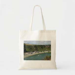 Personenzug an der Loreley Tote Bag