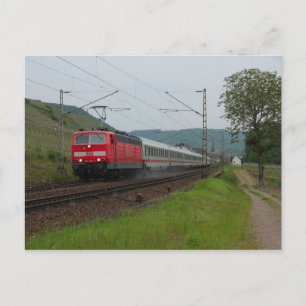 Personenzug in Pommern Postcard