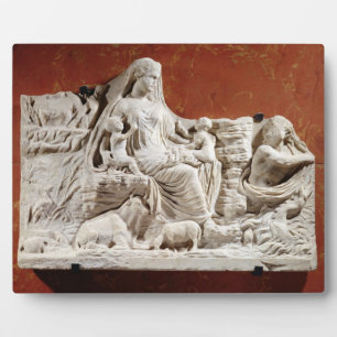 Personification of the earth mother, allegorical r plaque