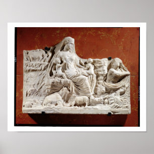 Personification of the earth mother, allegorical r poster