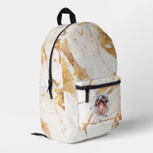 PERSONILIZE TEXT AND PICTURE  PRINTED BACKPACK