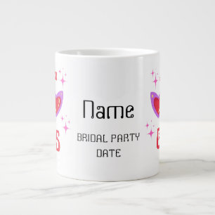 Personised Let's go girls pink Bachelorette Party Large Coffee Mug
