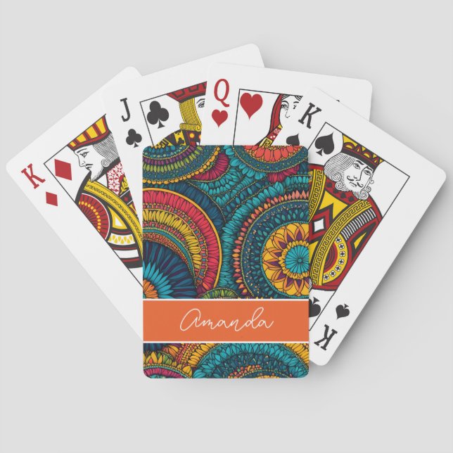 Personised Pattern  memory Playing Cards (Back)