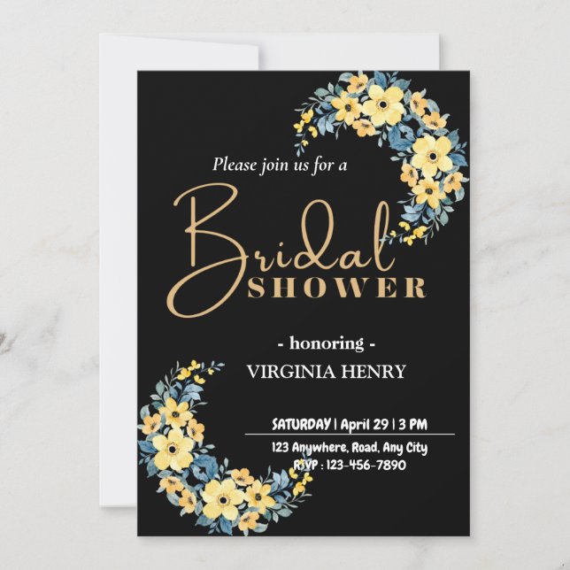 Personlaized Bridal Shower Invitation (Front)