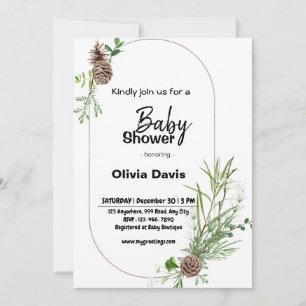 Personlaized Safari Baby Shower Invitation