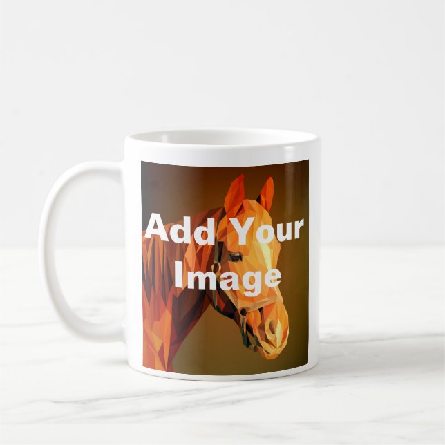 Personlized blank Add your Image and/or Text Coffee Mug (Left)