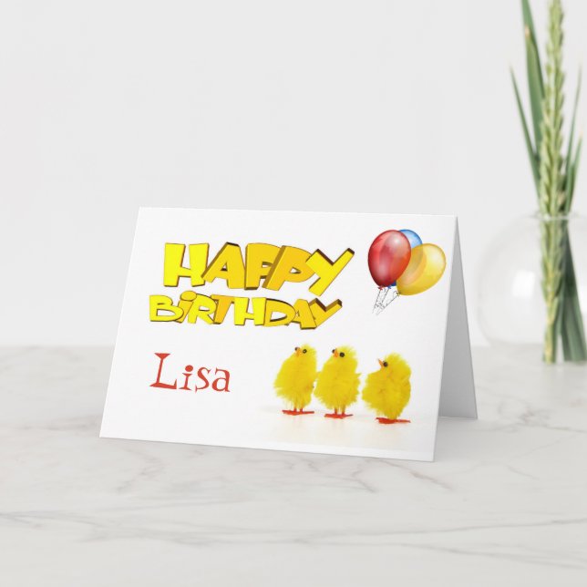 Personlized Happy Birthday Card (Front)