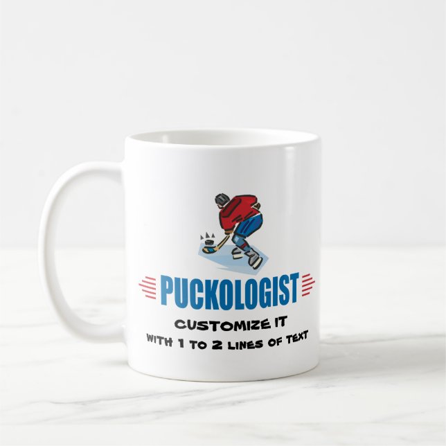Personlized Ice Hockey Coffee Mug (Left)