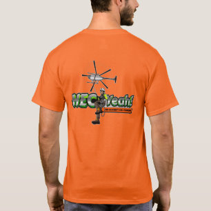 Personlized safety orange 100% cotton t-shirt