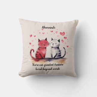 Personlized you are our greatest treasure cushion