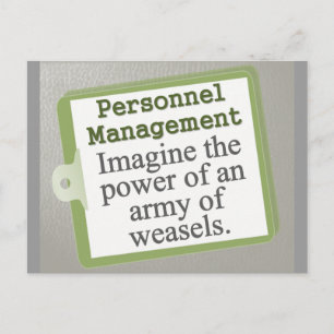 Personnel Management Postcard