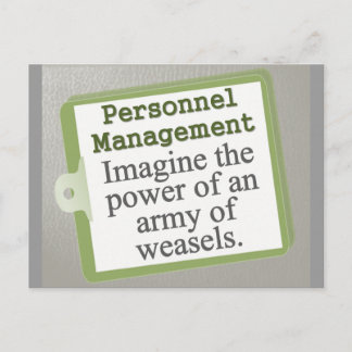 Personnel Management Postcard