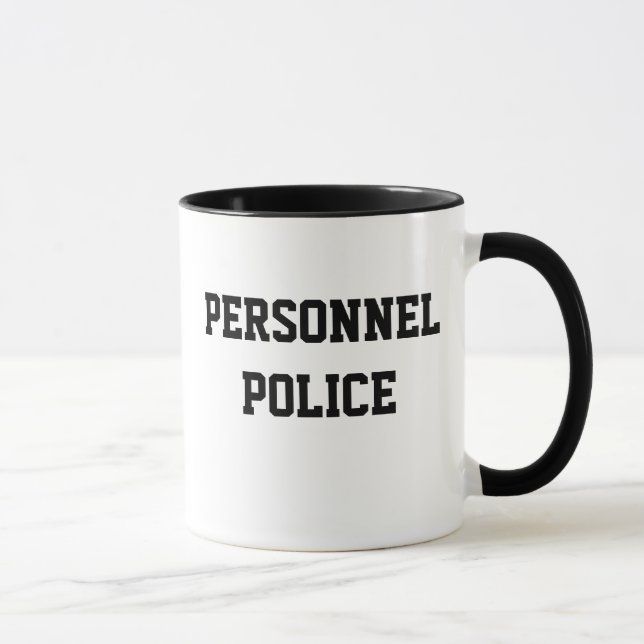 Personnel Police Funny HR Nickname Gift Mug (Right)