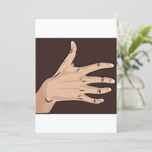 Persons Hand Invitations