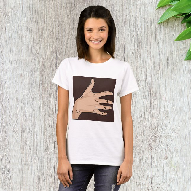 Persons Hand Womens T-Shirt (Creator Uploaded)