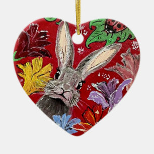 Perspective Ceramic Heart Ornament