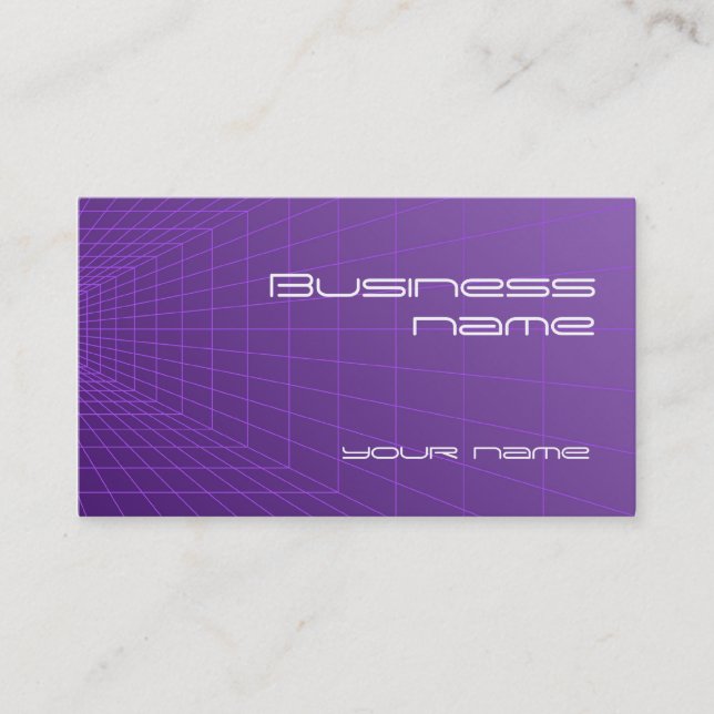 Perspective Grid Business Card (Front)