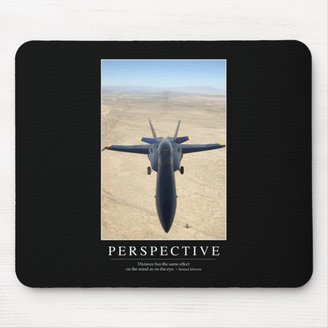 Perspective: Inspirational Quote 1 Mouse Mat (Front)
