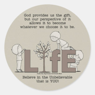 Perspective of Life Classic Round Sticker