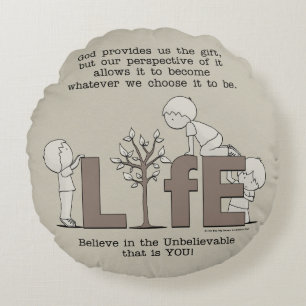Perspective of Life Round Cushion
