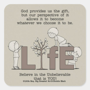 Perspective of Life Square Sticker